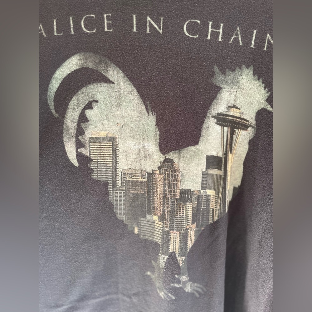 Alice In Chains 2016 Tour Shirt Band Tshirt Rooster Seattle Tour Dates XXL - Picture 4 of 5